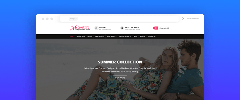 Best Free WooCommerce Themes - MetroStore