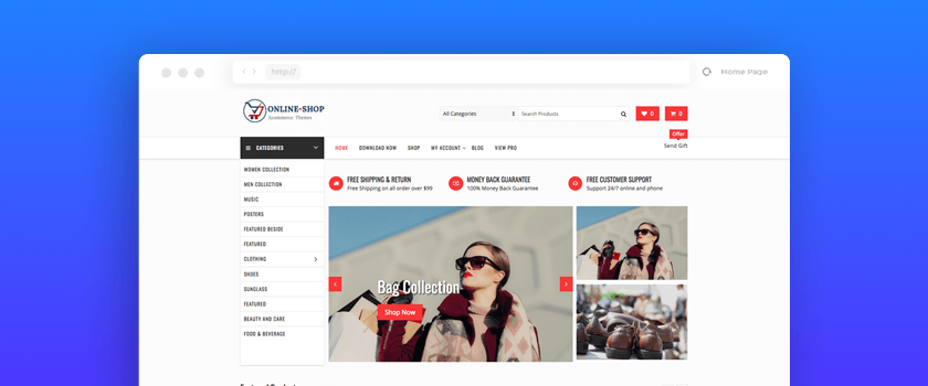 Best Free WooCommerce Themes - Online Shop