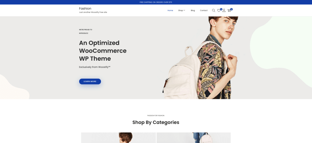 Best Free WooCommerce Themes - Woostify 