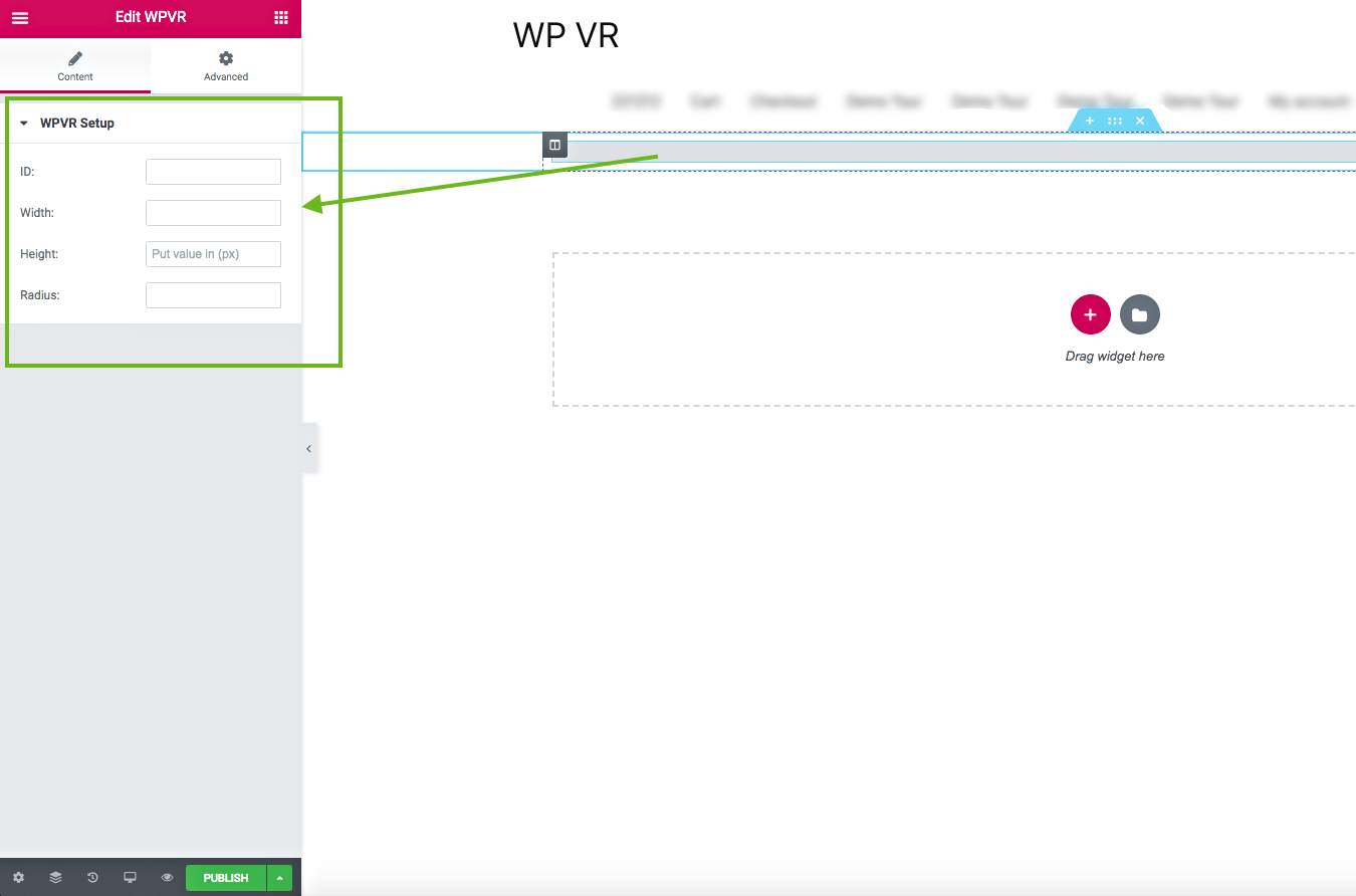 WPVR Elementor widget added