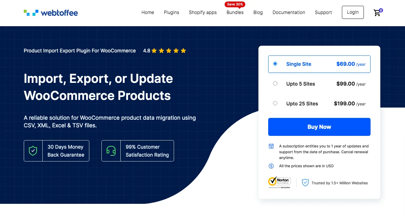 Import export woocommerce plugin