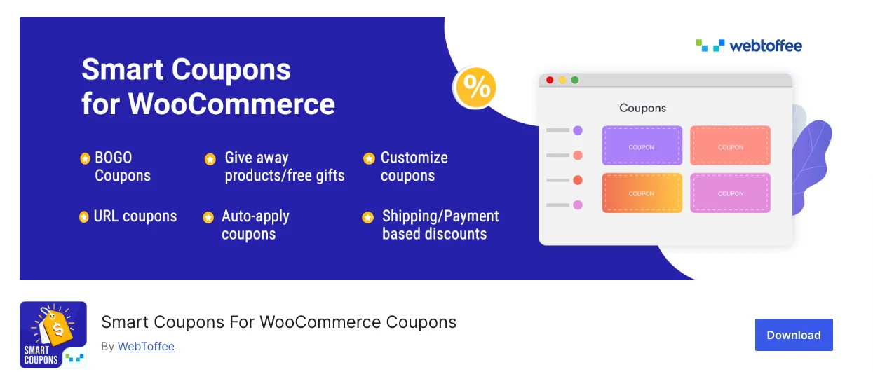 Smart coupons for woocommerce