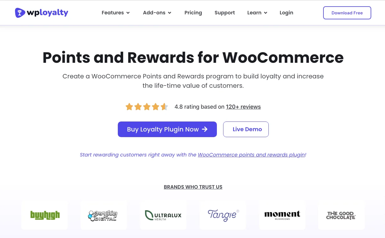 Woocommerce points and rewards