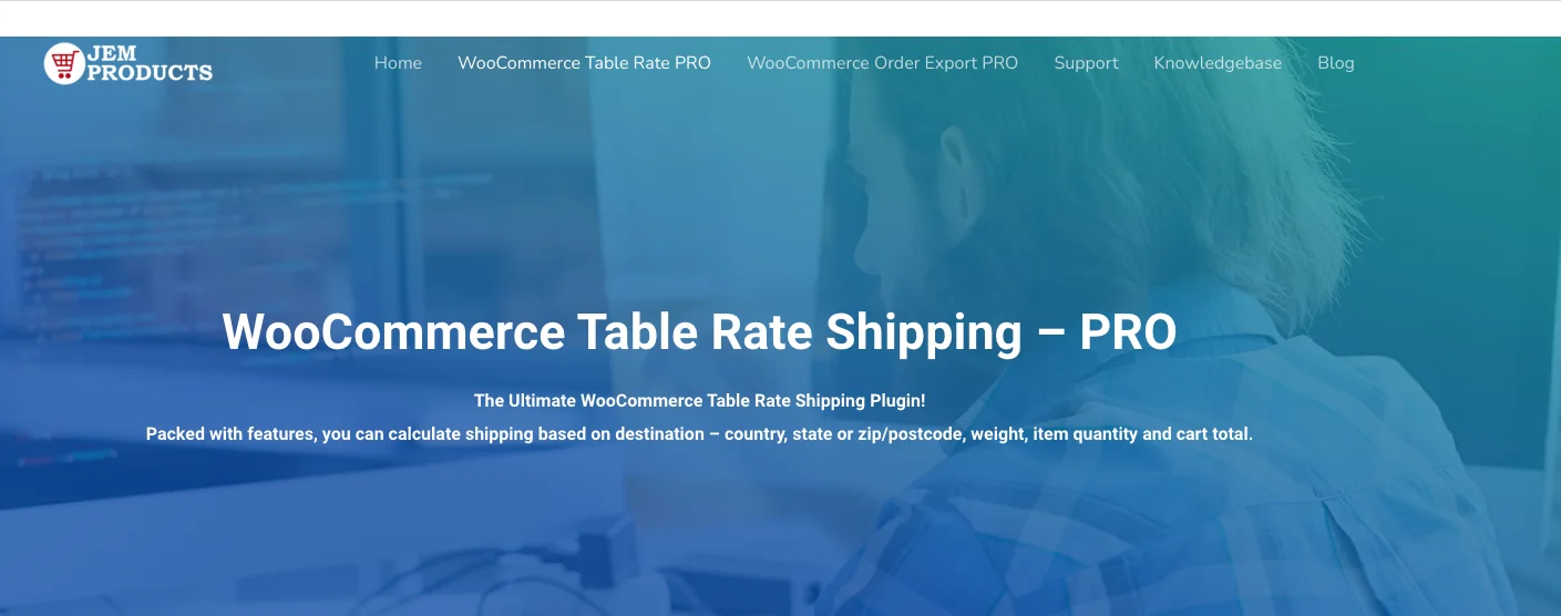 Wooommerce table rate shipping
