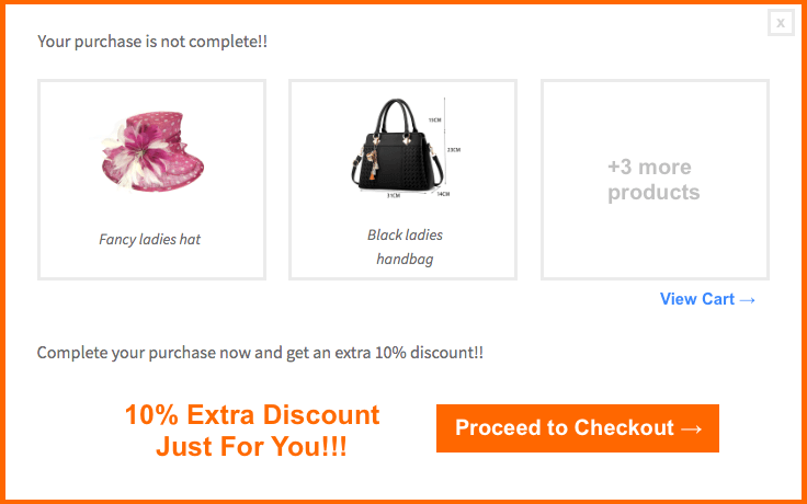 Pop-Up Discount