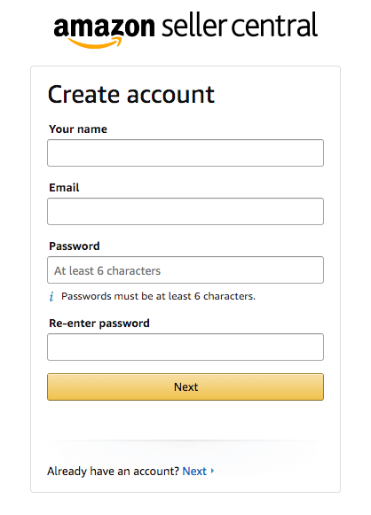Account Credentials Amazon Seller Central