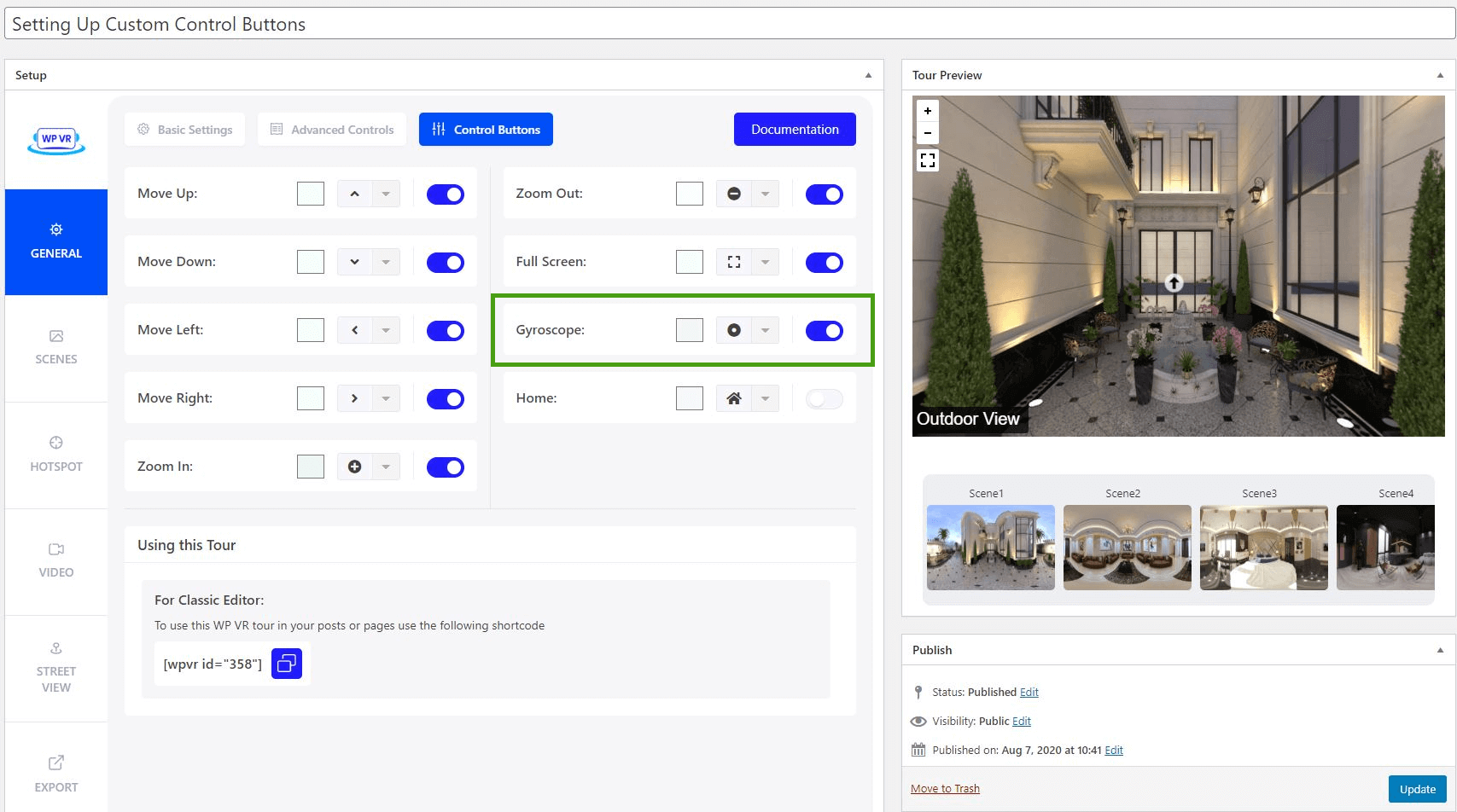 Gyroscope Virtual Tour