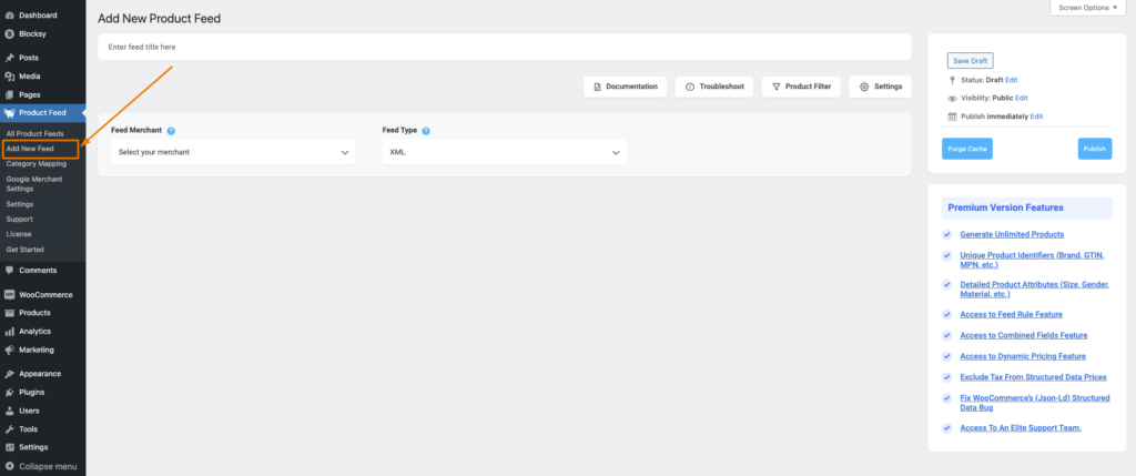 Add New Feed