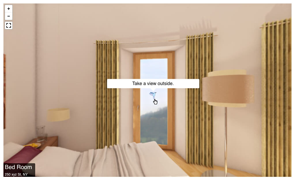Custom icon class used on a virtual tour