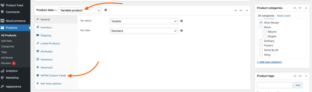 Add Extensive Custom Fields Of Unique Identifiers For WooCommerce Products 2
