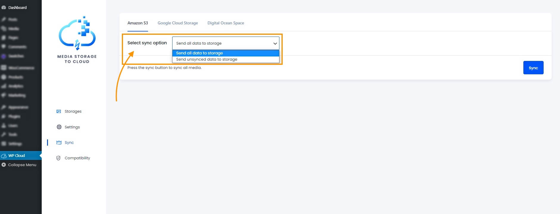 AWS Sync options