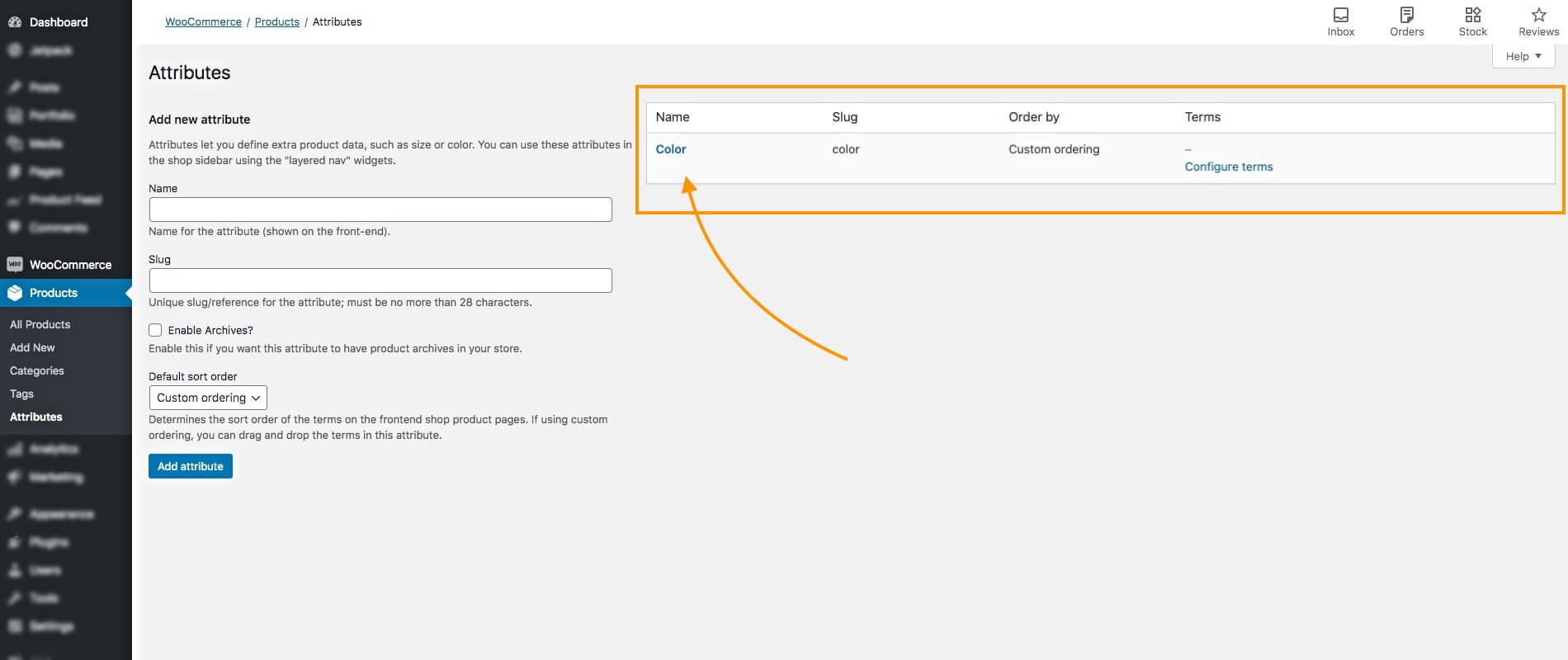 Edit Global Product Attribute