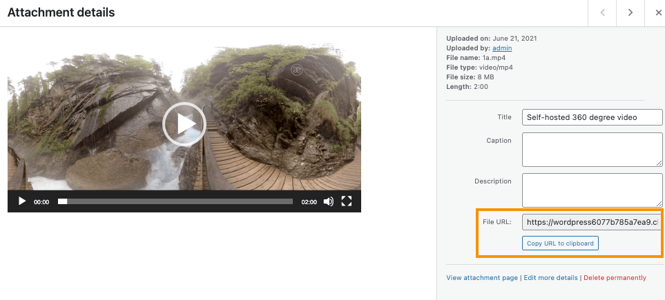 360 Degree Interactive Video File