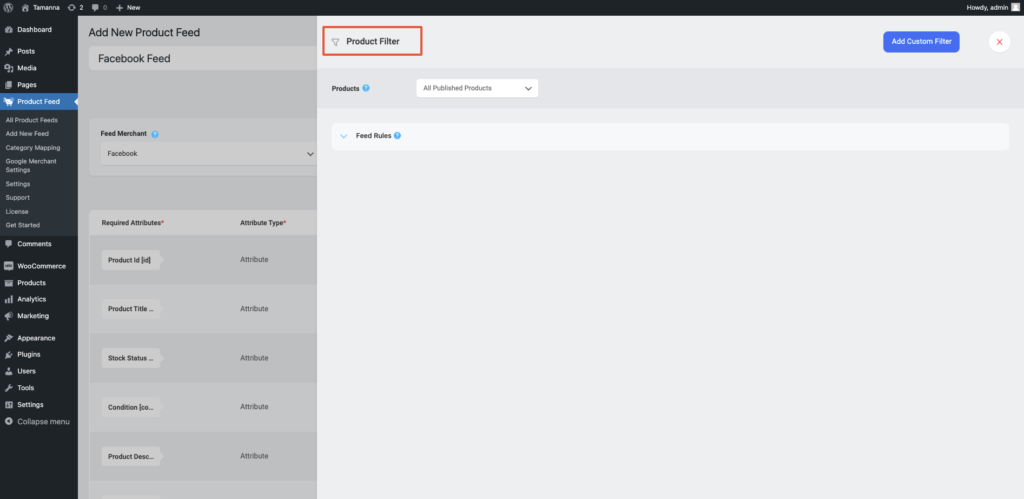 Product Filter 