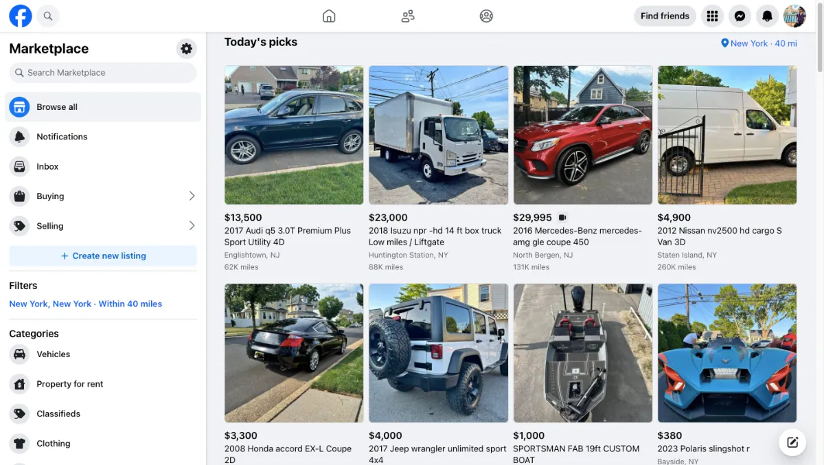 Facebook - Global online Marketplace