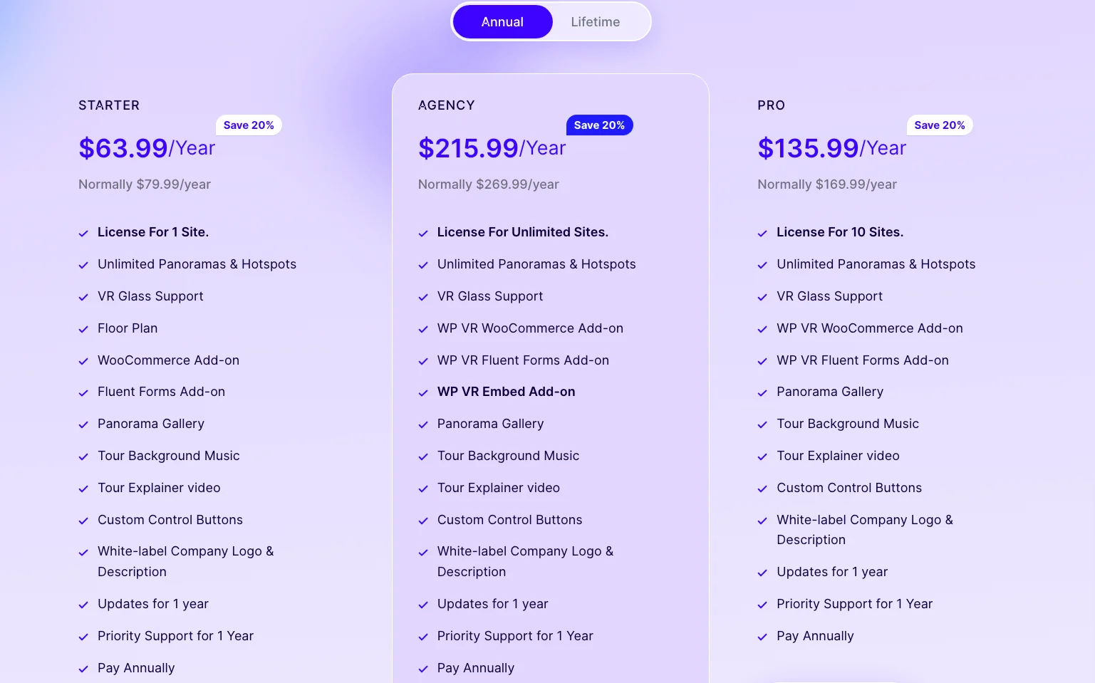 WPVR pricing