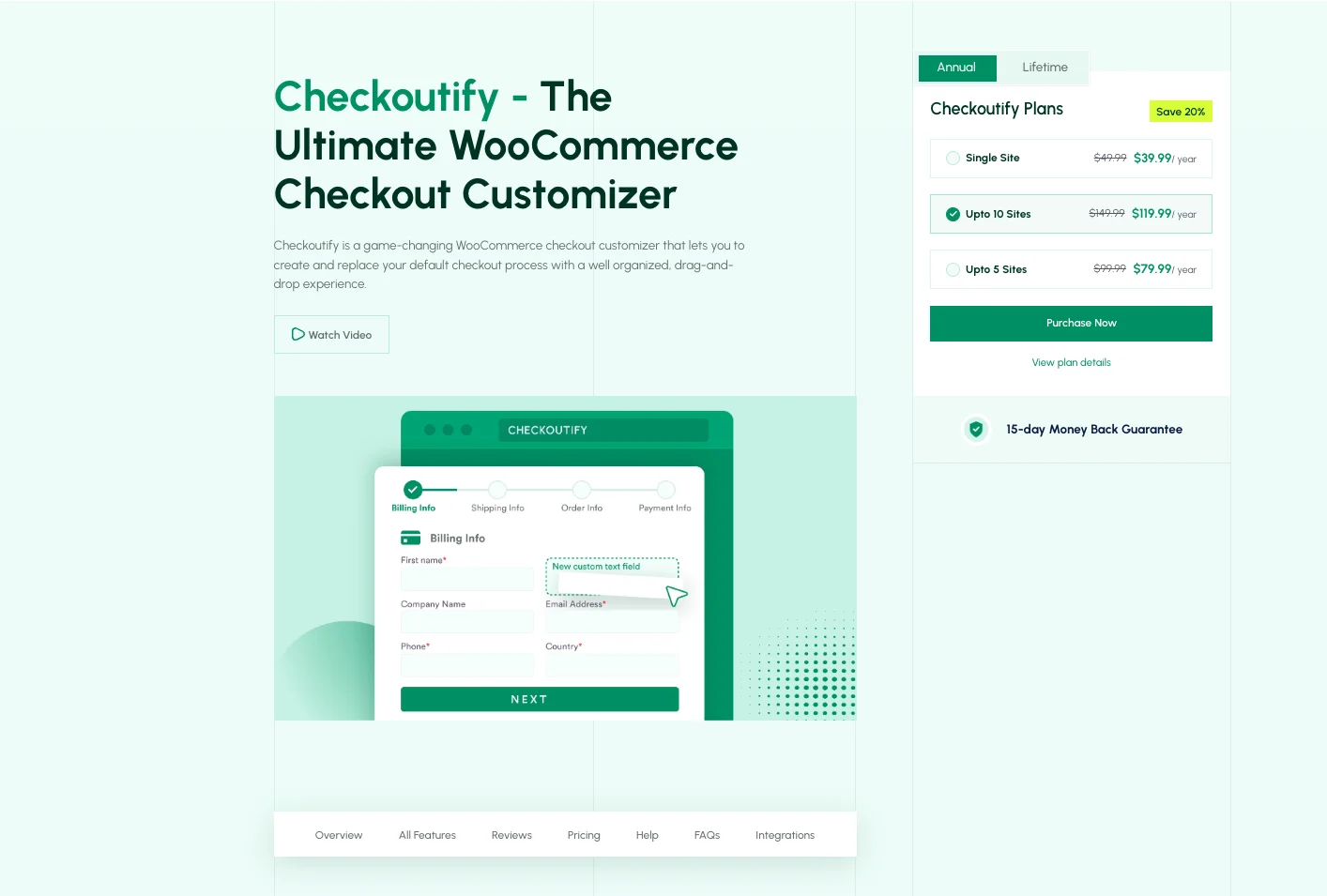 Checkoutify- checkout field customization plugin
