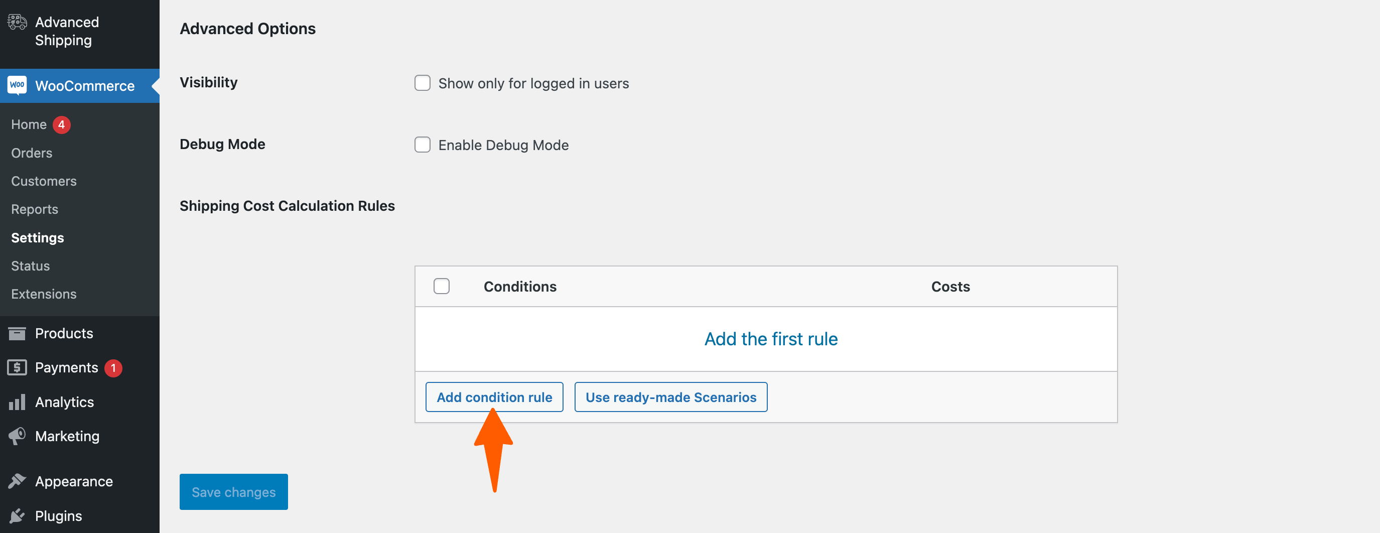How To Set Category-Based Shipping Conditions 2
