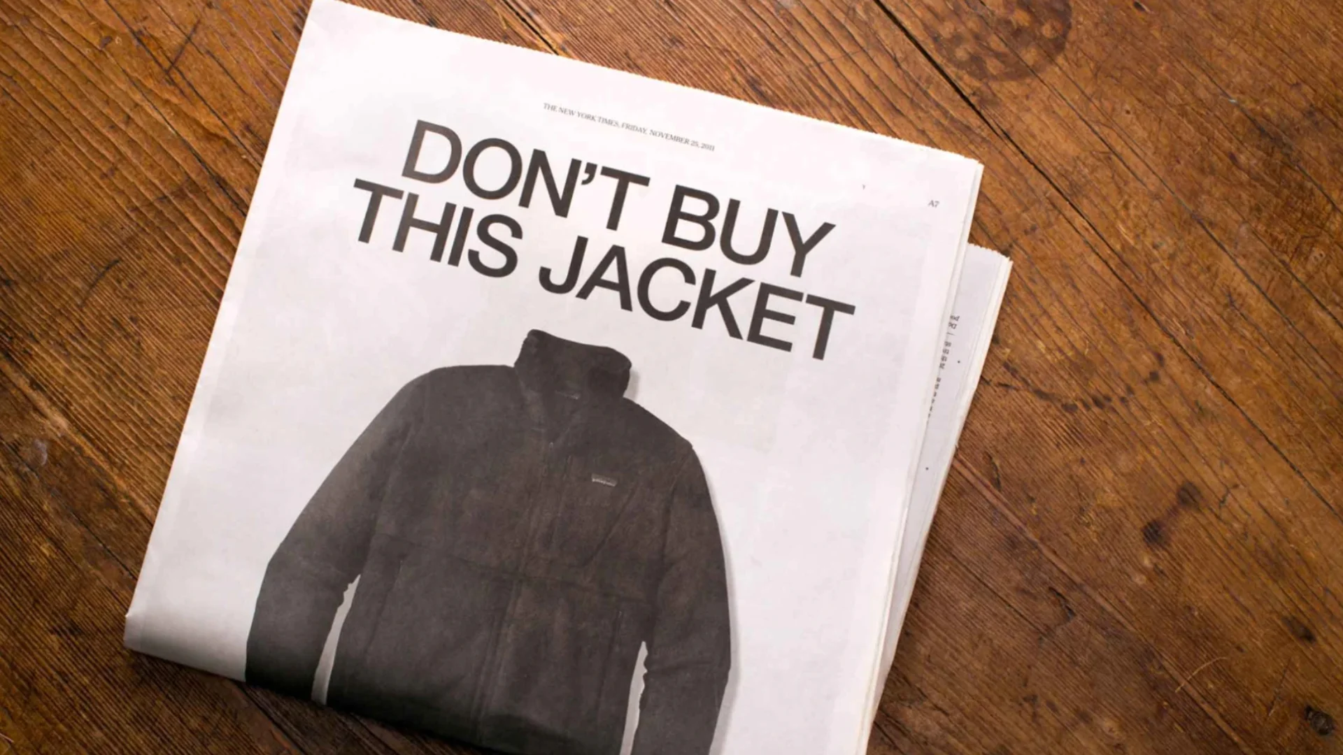 Patagonia’s Don’t Buy This Jacket Campaign