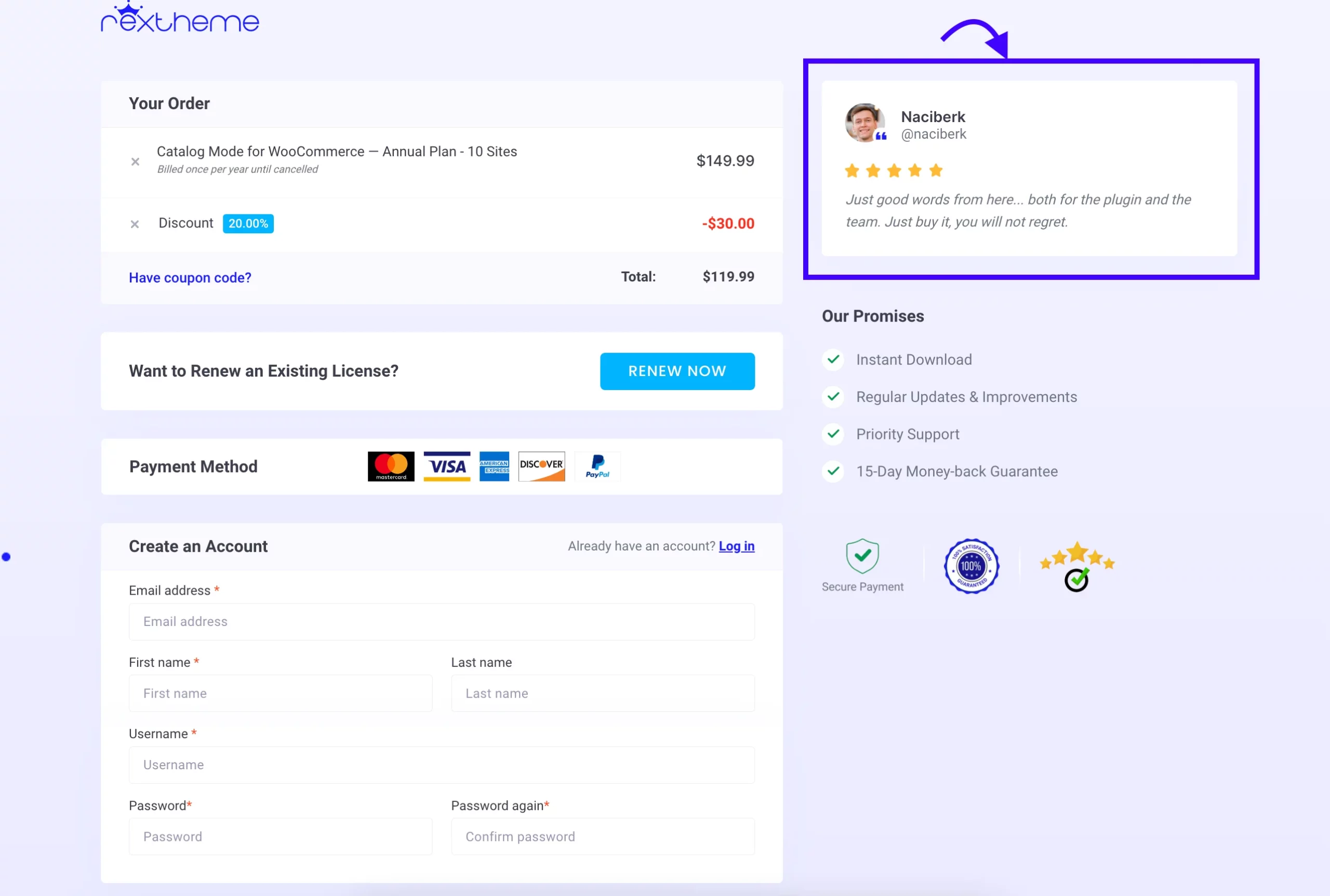 Social Proof in Checkout