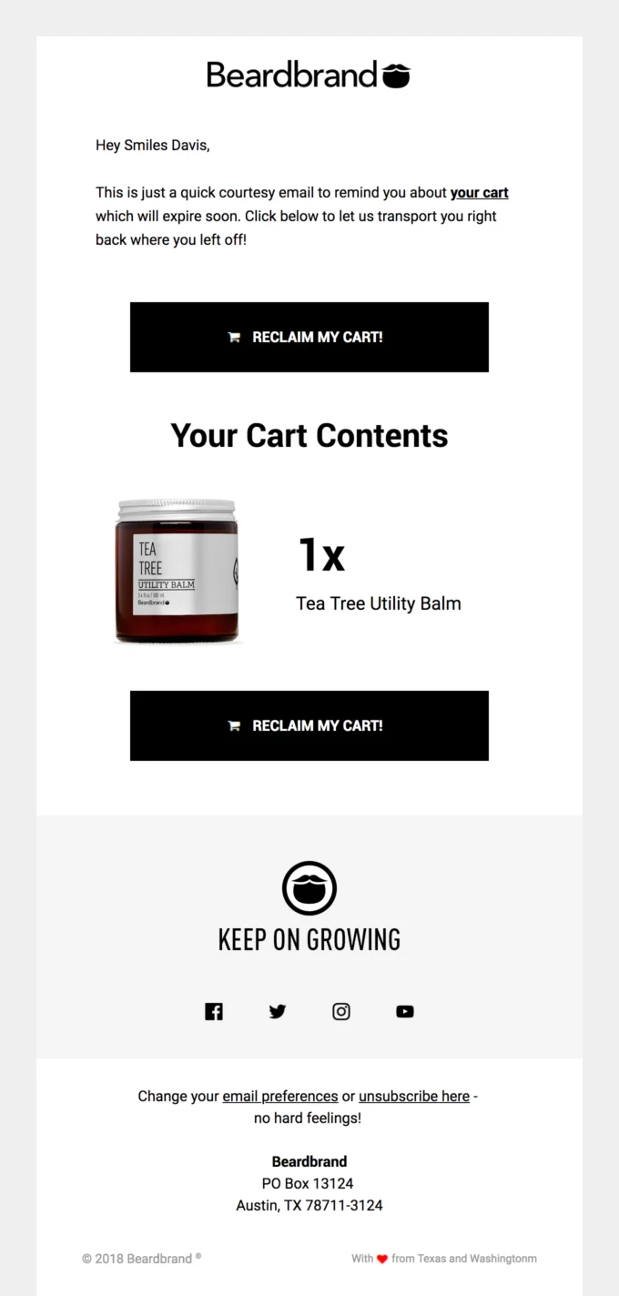 Personalized Reminder with Product Images
