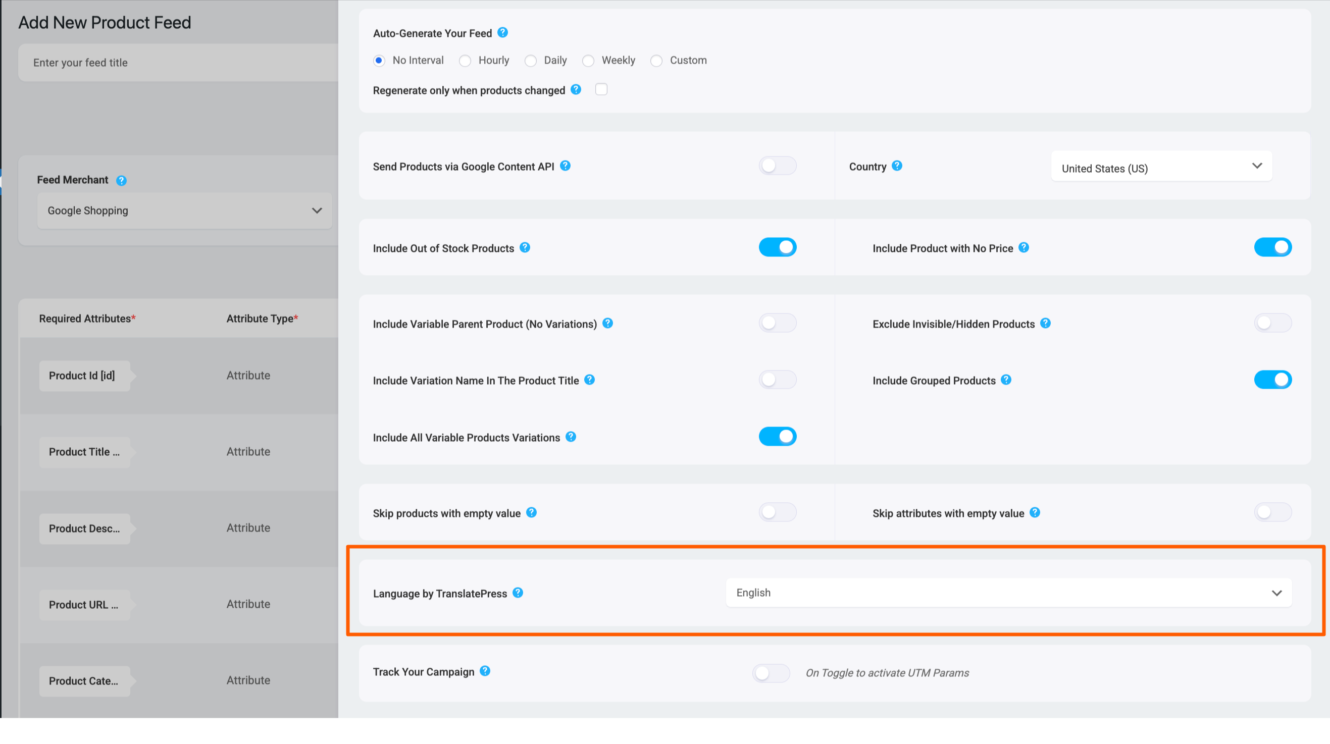 How to generate product feed in multiple languages with TranslatePress 2
